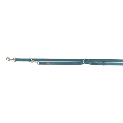 Load image into Gallery viewer, Trixie hondenriem premium verstelbaar petrol blauw
