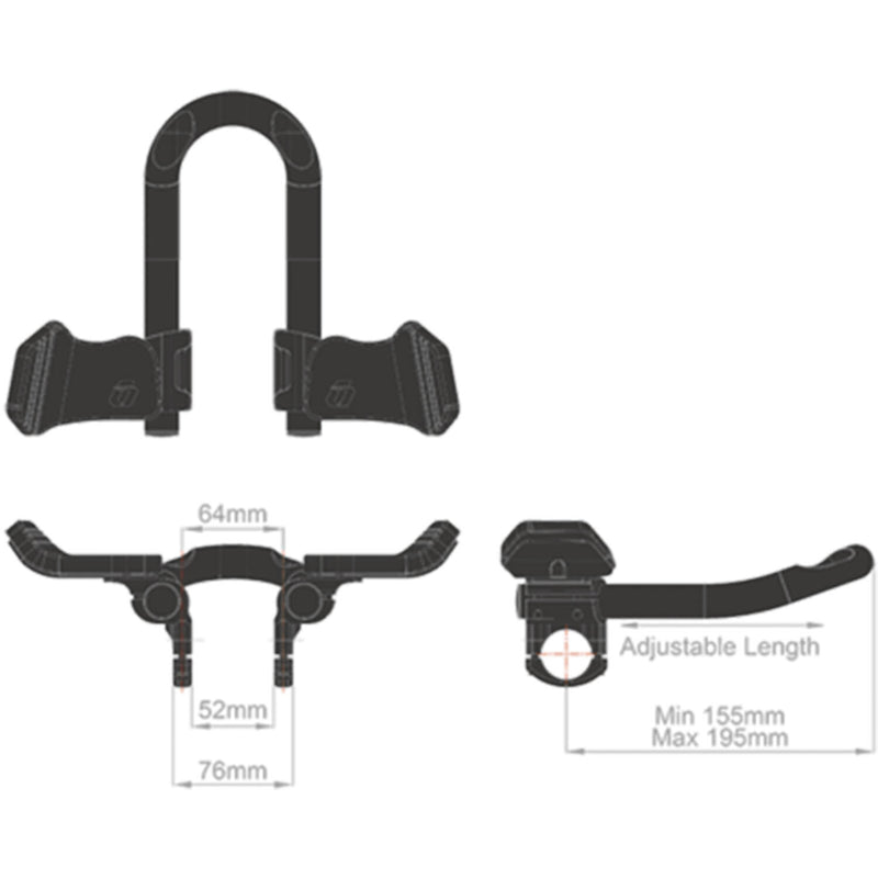 Load image into Gallery viewer, Controltech - falcon triathlon tt opzetstuur mini clip-on aluminium
