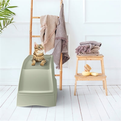 Load image into Gallery viewer, Imac kattenbak frida met lade groen
