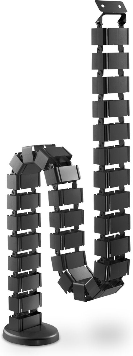 Digitus kabelslang 130 cm abs kunststof, metaal zwart flexibel (l x b x h) 130 x 6.7 x 3.5 cm 1 stuk(s) da-90505