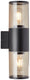 Brilliant sergioro - buitenlamp - e27 max 2x40w - ip44 - zwart