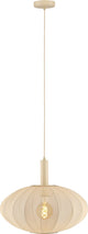 Lucide corina - hanglamp - ø 50 cm - 1xe27 - beige - japandi