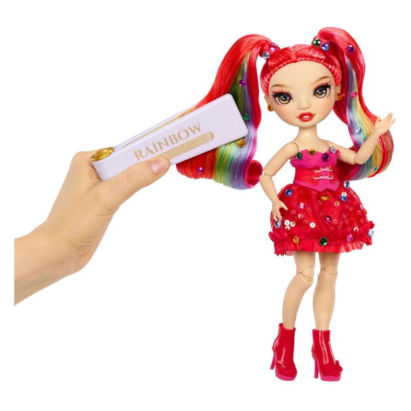 Chargez l'image dans la visionneuse de la galerie, Rainbow high be dazzling-modepoppen - vivienne rouge (rood) met bedazzle-tool en glinsterende strass-steentjes

