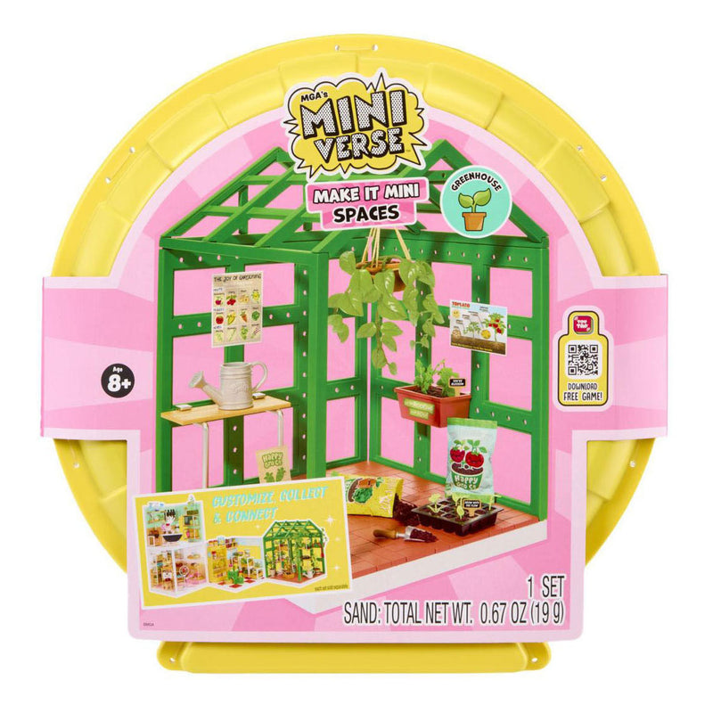 Laden Sie das Bild in Galerie -Viewer, Miniverse - spaces starter pack greenhouse-knutselset - bouwpakket- maak je eigen mini plantenkas!
