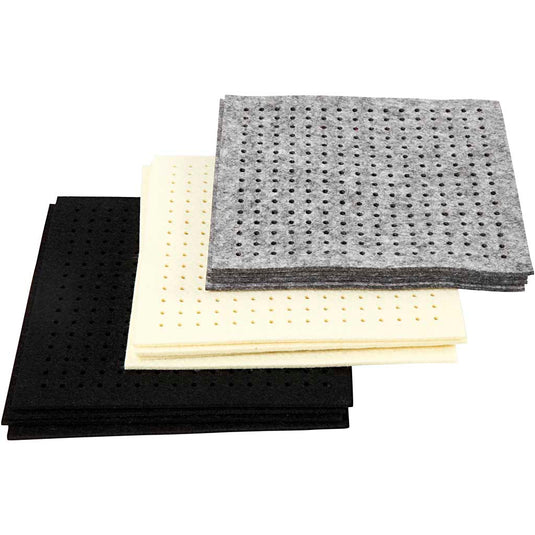 Https: www.cchobby.nl hobbyvilt-met-gaten-afm-20x20-cm-dikte-3-mm-zwart-grijs-off-white-3x4-vel-1-doos