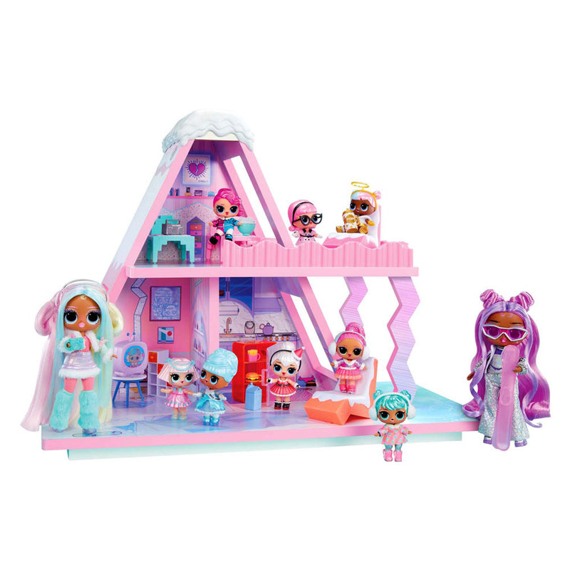 Load image into Gallery viewer, L.o.l. surprise winter snow chalet poppenhuis
