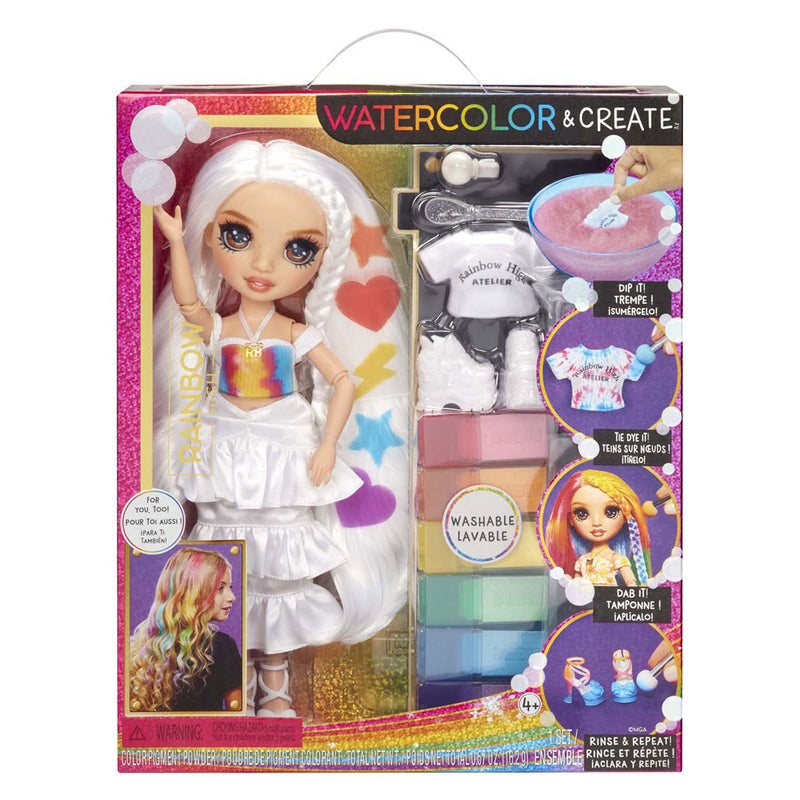 Load image into Gallery viewer, Mga entertainment rainbow high watercolor create-modepop - bruine ogen
