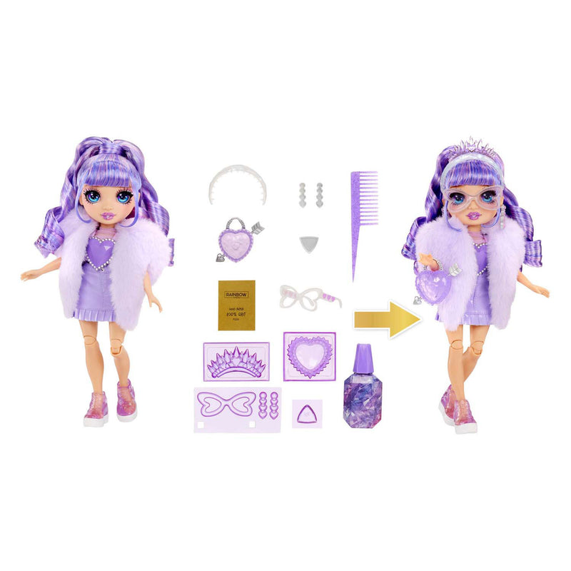 ギャラリービューアに画像をロードする, Rainbow high crystal fashion modepop - violet
