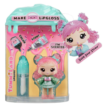 Yummiland pop - susie sour straw met lipgloss set