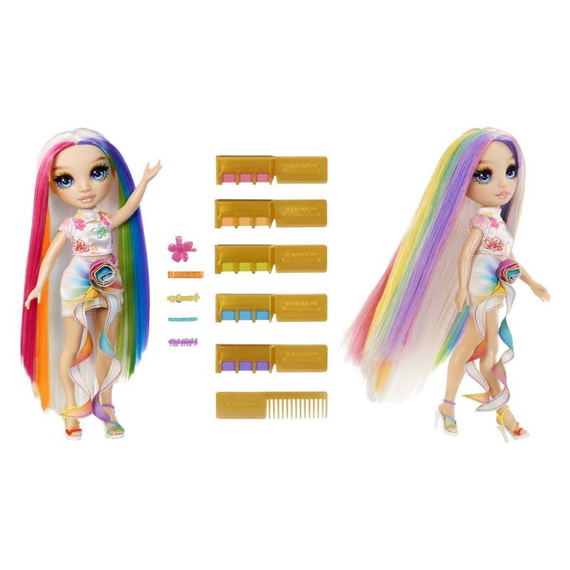 Load image into Gallery viewer, Mga entertainment rainbow high modepop met haarkrijt - amaya regenboog
