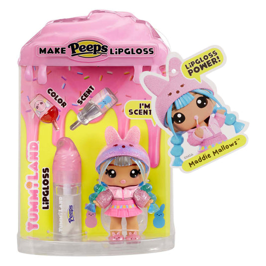 Mga entertainment yummiland pop - easter marsha peeps roze met lipgloss set