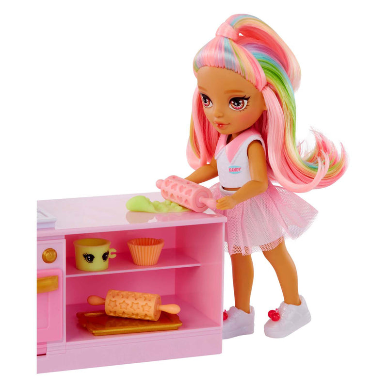 Load image into Gallery viewer, Mga entertainment rainbow high pop kleine dessertwinkel met kandy speelset
