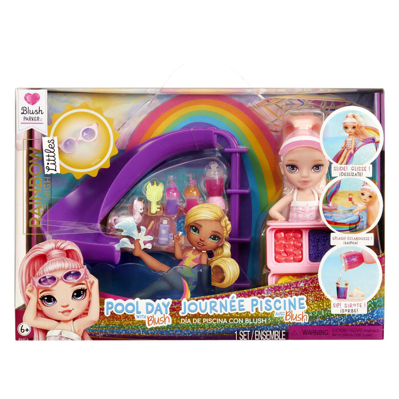 Load image into Gallery viewer, Mga entertainment rainbow high pop kleine zwembaddag met blush speelset
