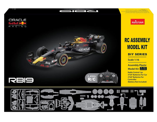 Jonotoys rastar bouwpakket van de red bull rb19 rc auto