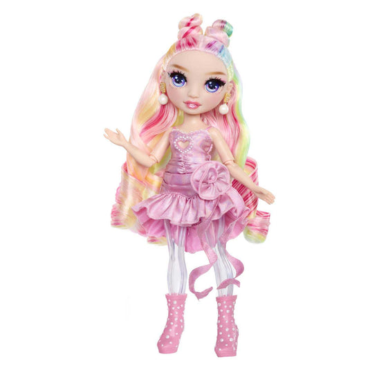 Rainbow high shimmers met slijm-modepop - bella (roze)