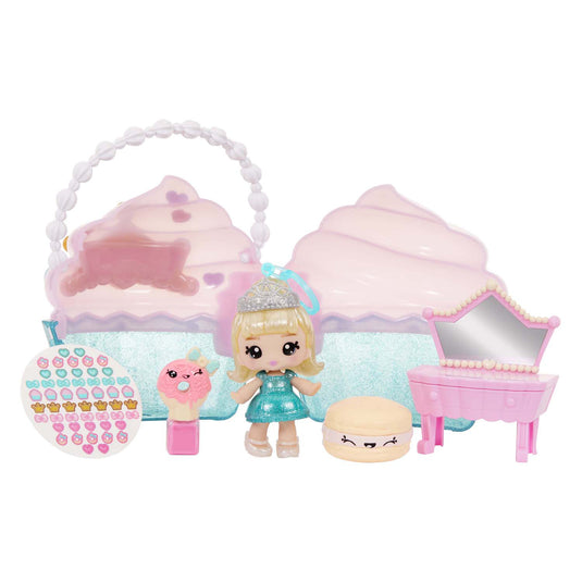 Mga entertainment beauty bag speelset en lipgloss pop - cupcake