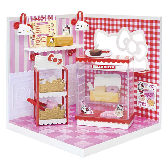 Miniverse make it mini spaces™ hello kitty® - knutselset - bouwpakket- maak je eigen mini hello kitty bakkerij