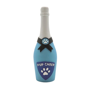 Croci Homy pup cheers champagne fles latex