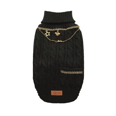 Croci hondentrui met ketting goudkleurig zwart