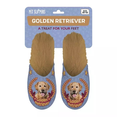 Load image into Gallery viewer, Pantoffel golden retriever lila beige

