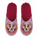 Pantoffel jack russel roze fuchsia