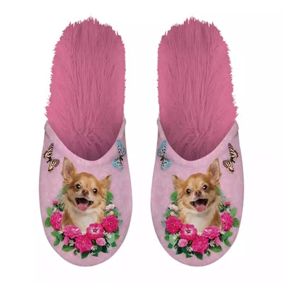 Load image into Gallery viewer, Pantoffel chihuahua roze
