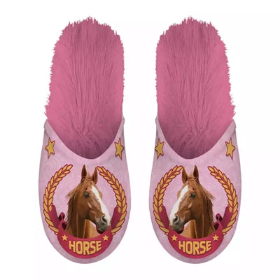 Load image into Gallery viewer, Pantoffel horse roze
