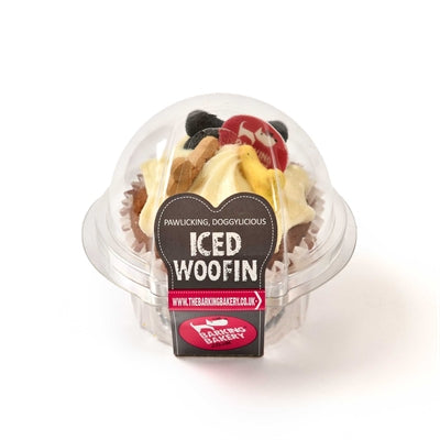 Load image into Gallery viewer, The barking bakery carob woofin met geel glazuur
