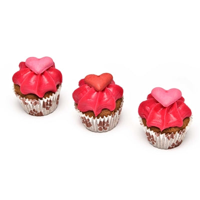 Load image into Gallery viewer, The barking bakery i woof you valentine mini iced woofins trio assorti
