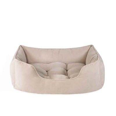 Load image into Gallery viewer, Rosewood 40 winks hondenmand cord ribstof beige
