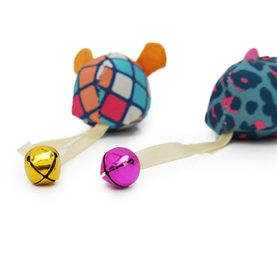 Load image into Gallery viewer, Rosewood jolly moggy patchwork muizen duo

