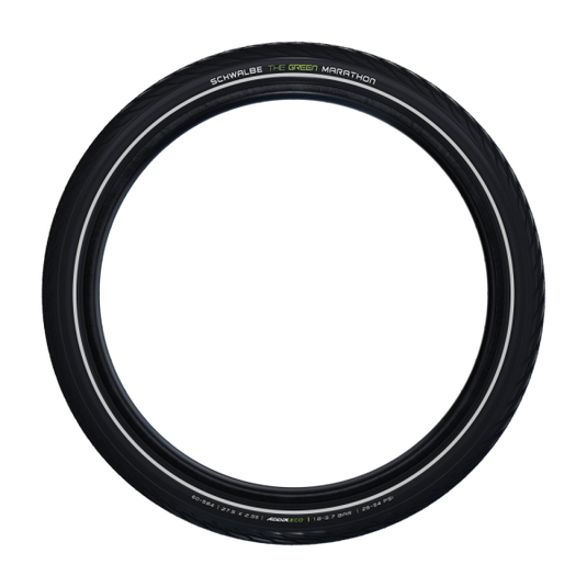 Schwalbe green marathon - wired - addix eco - greenguard - 700x25c - black + reflex