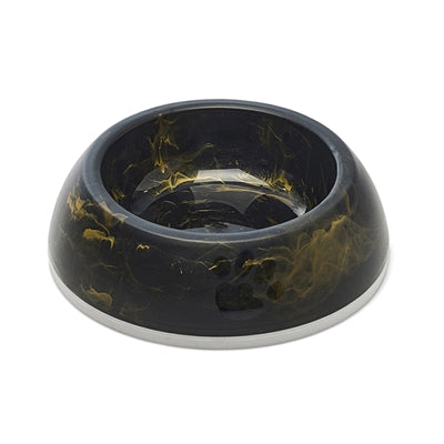 Load image into Gallery viewer, Savic voerbak delice 1 marble zwart goud
