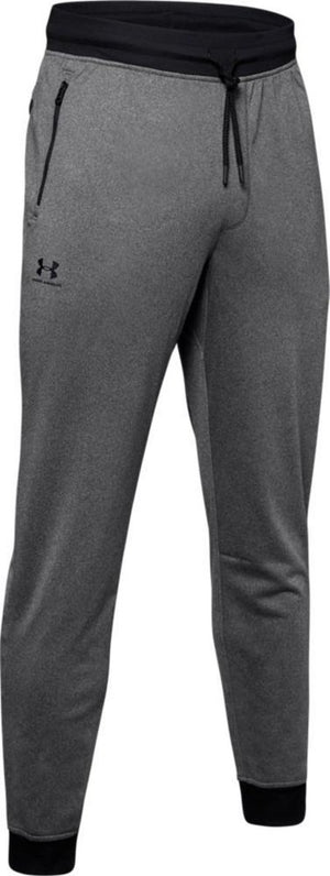 Under armour sportstyle tricot jogger heren sportbroek - grijs zwart