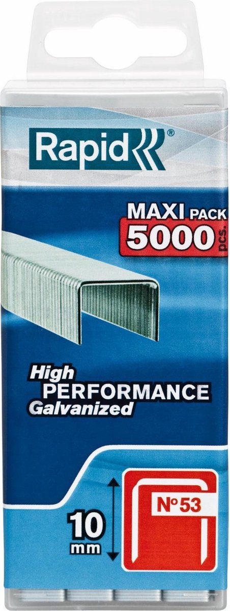 Rapid nr. 53 dundraadnieten 10 mm, 5.000 stuks - 40303085 - 40303085
