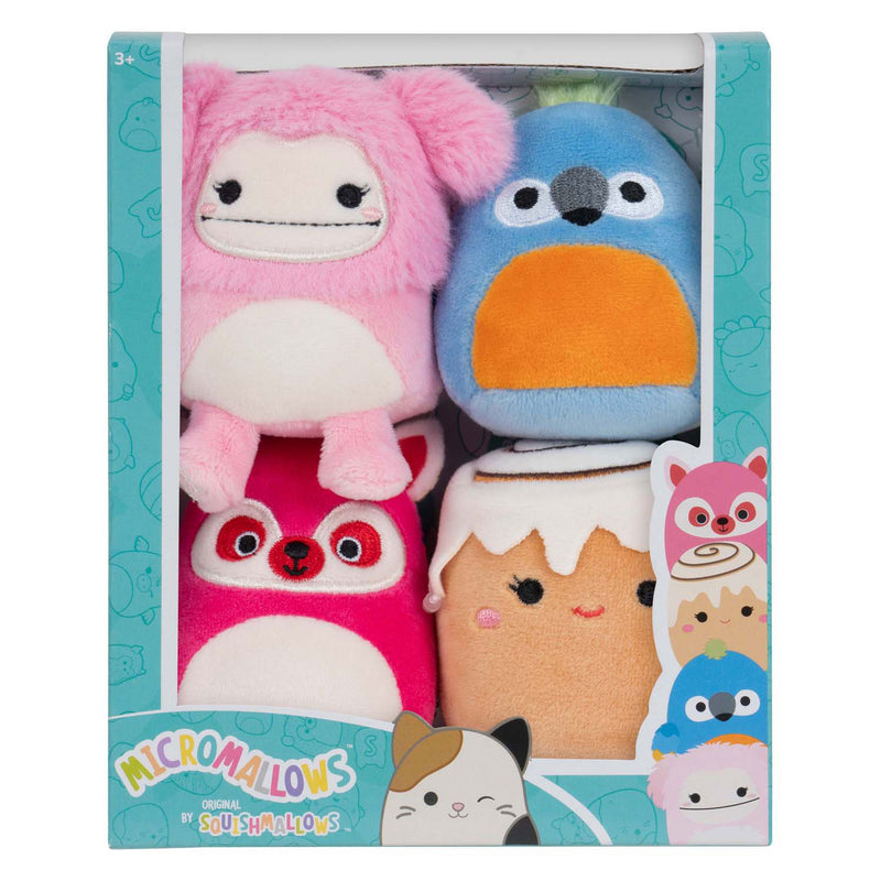 Load image into Gallery viewer, Squishmallows knuffel pluche - micromallows chanel, brina, lucia, tenise, 4-pack
