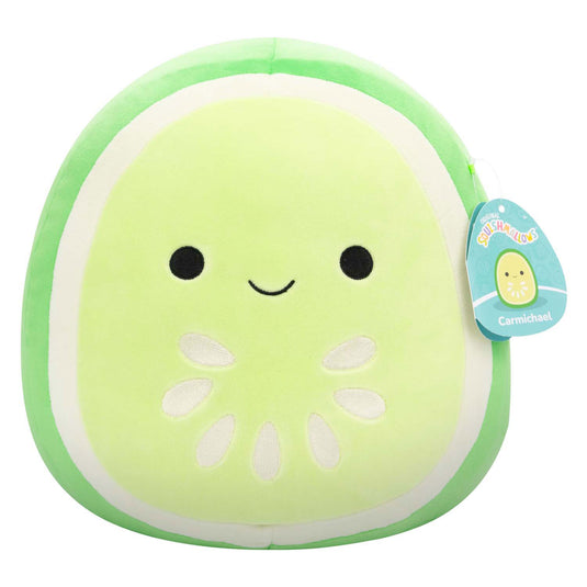 Squishmallows knuffel pluche carmichael de groene komkommer, 30cm