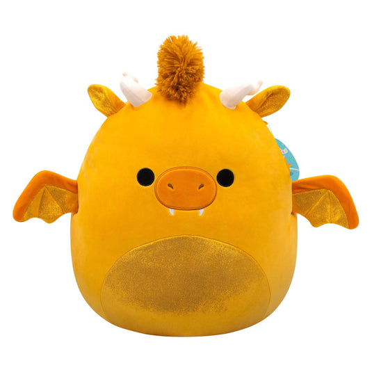 Squishmallows knuffel pluche - mister gouden draak, 30cm