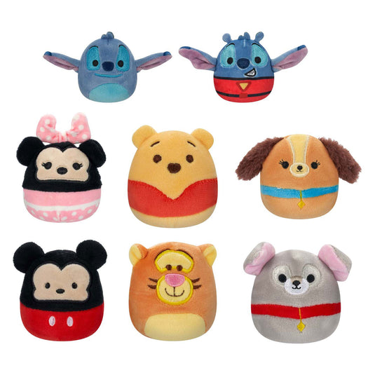 Squishmallows knuffel pluche - verrassing disney karakter - 6,5cm