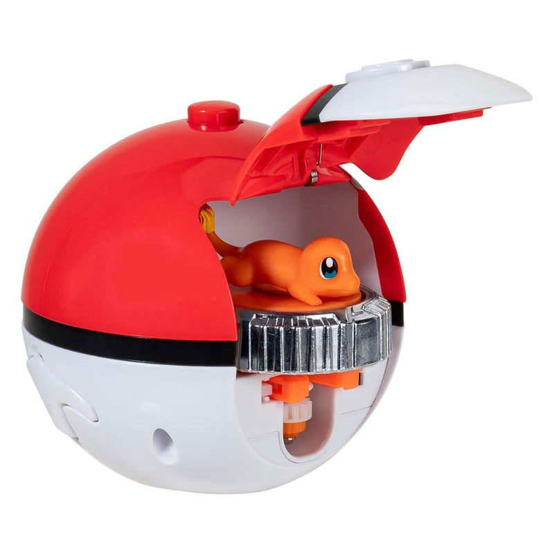 Load image into Gallery viewer, Jazwares pokémon battle spinner game - charmander pokéball
