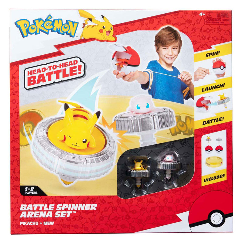 Load image into Gallery viewer, Jazwares pokémon battle spinners met stadion pikachu en mew speelset
