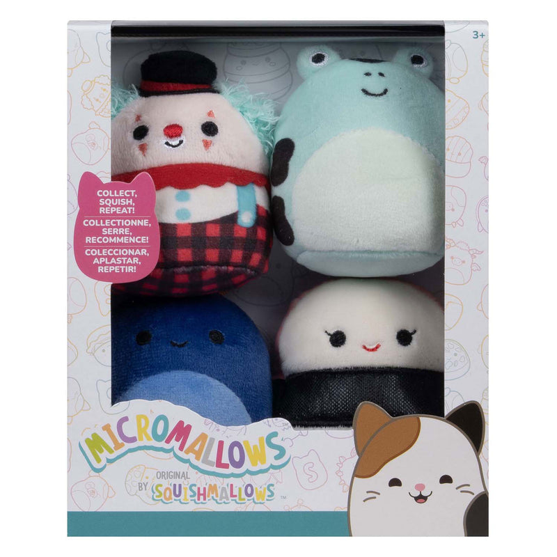 Load image into Gallery viewer, Squishmallows knuffel pluche micromallows - solenn, dear, preeti, ukee, 4-pack
