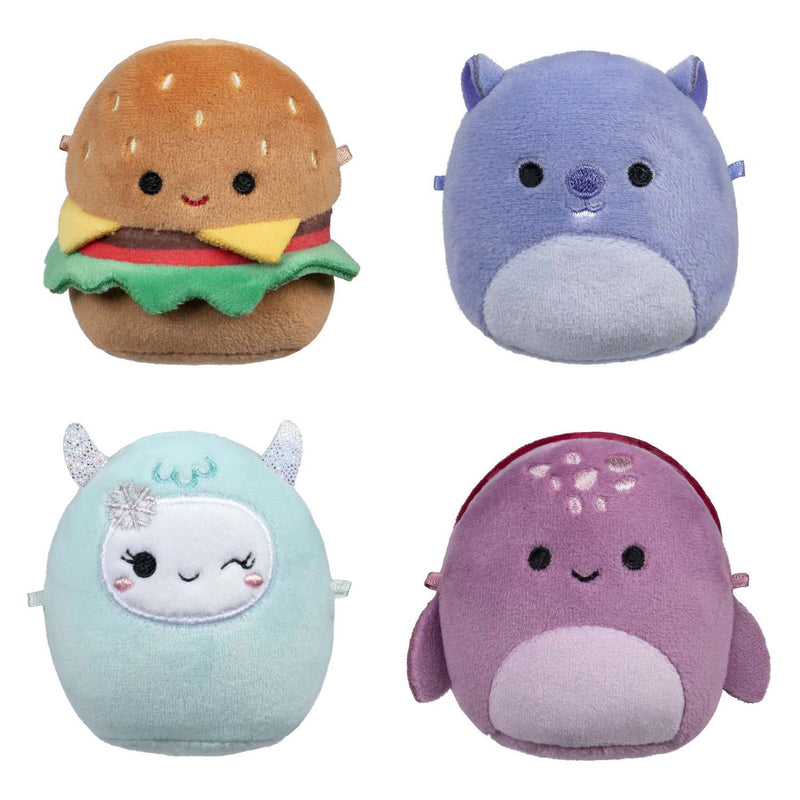 Load image into Gallery viewer, Squishmallows knuffel pluche micromallows - carl, yollie, javari, tudor, 4-pack
