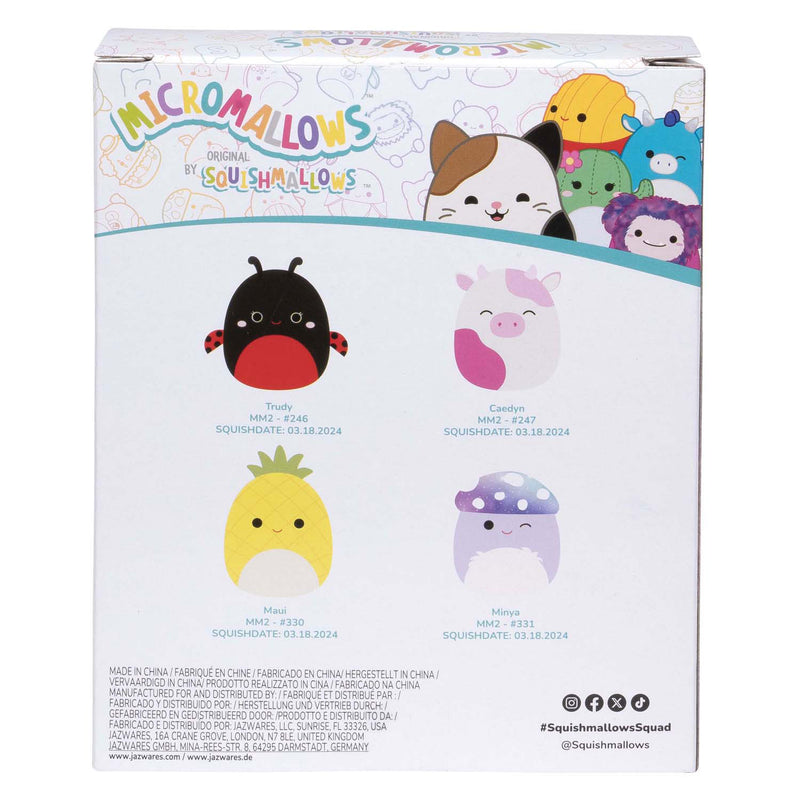 Load image into Gallery viewer, Squishmallows knuffel pluche micromallows - maui, trudy, caedyn, minya, 4-pack
