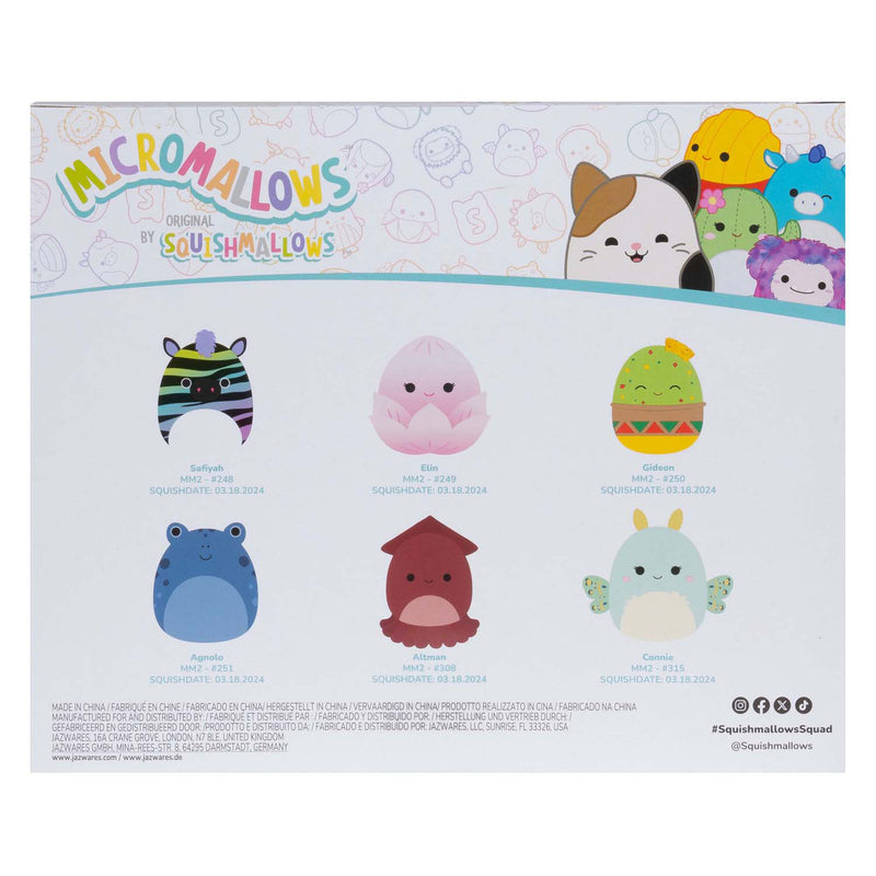 Load image into Gallery viewer, Squishmallows knuffel pluche micromallows - elin, altman, gideon, agnolo, safiyah, connie, 6-pack
