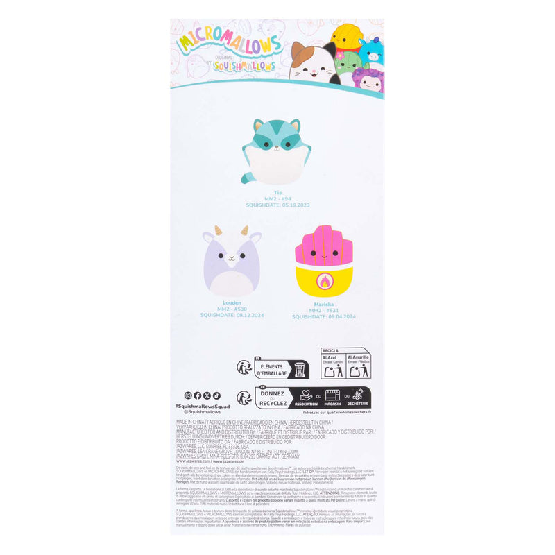 Afbeelding laden in galerijviewer, Squishmallows knuffel pluche - micromallows tia, mariska, louden - 3dlg.
