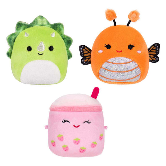 Squishmallows knuffel pluche - micromallows mony, tristan, victoria - 3dlg.