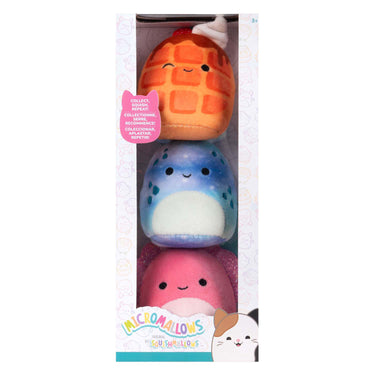 Squishmallows knuffel pluche - micromallows auggie, weaver, zinx - 3dlg.