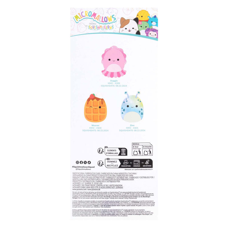 Afbeelding laden in galerijviewer, Squishmallows knuffel pluche - micromallows auggie, weaver, zinx - 3dlg.
