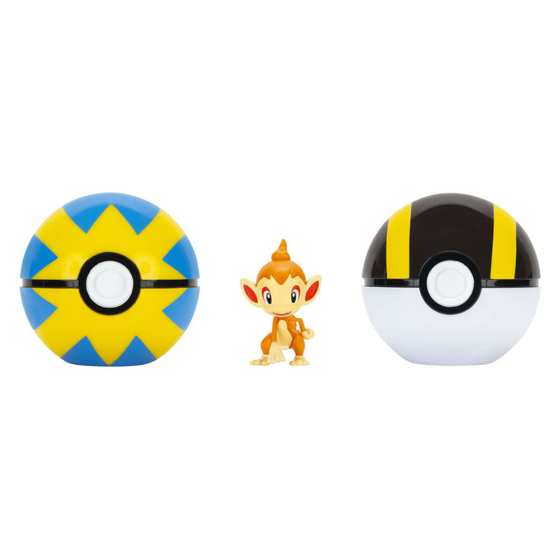 Load image into Gallery viewer, Jazwares pokémon clip 'n' go met riem speelset chimchar quick ball
